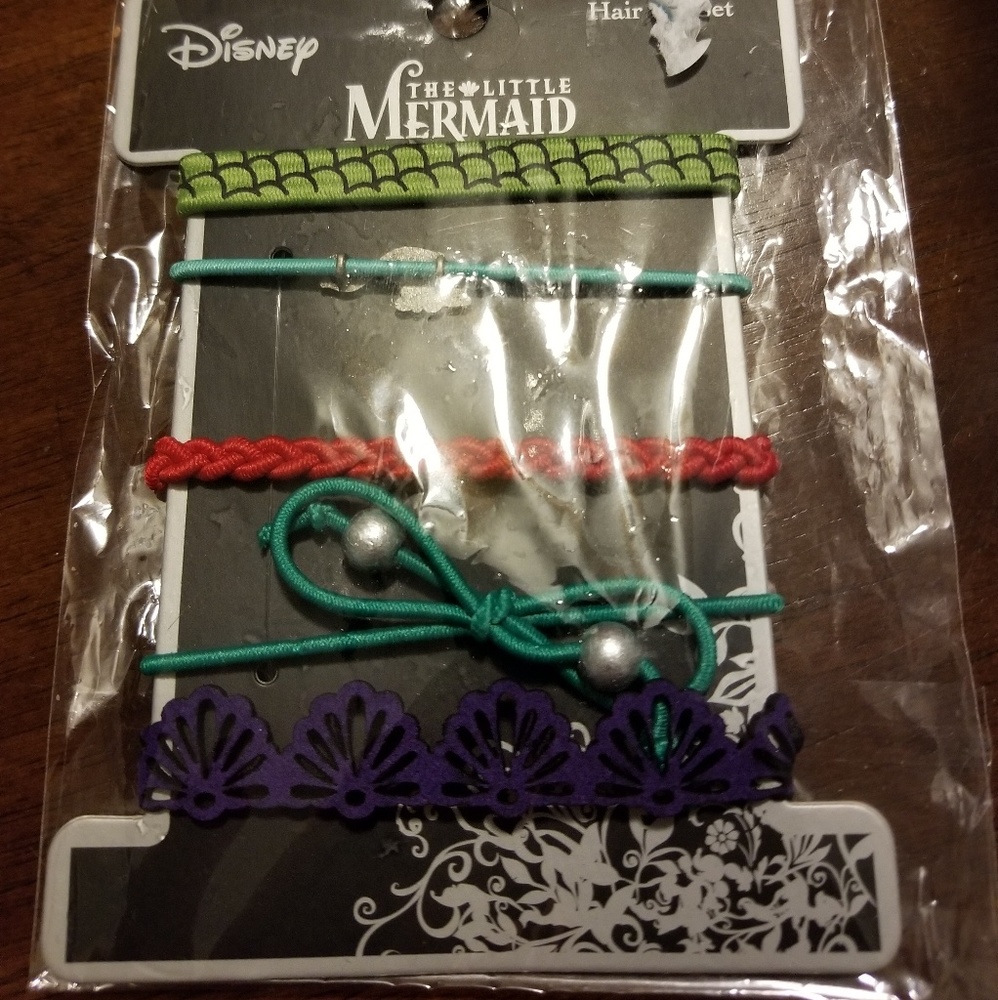 Little mermaid hair ties